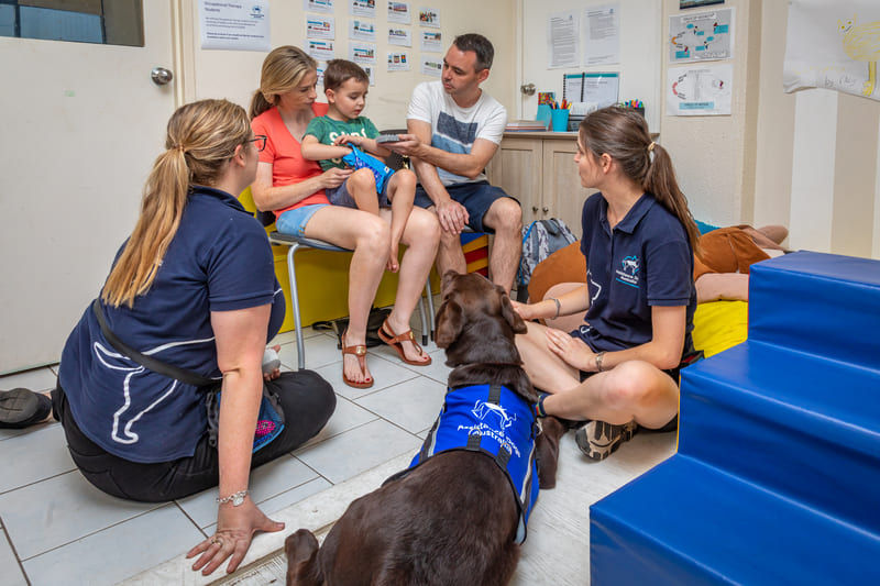 paediatric occupational therapists and assistance dogs